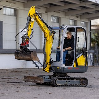 Minibagger aus dem Vermietungs-Angebot der Firma